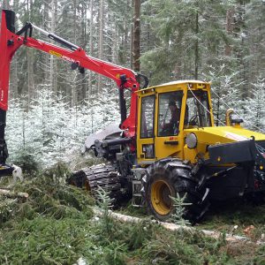 Speciální lesní kolový traktor Welte 190